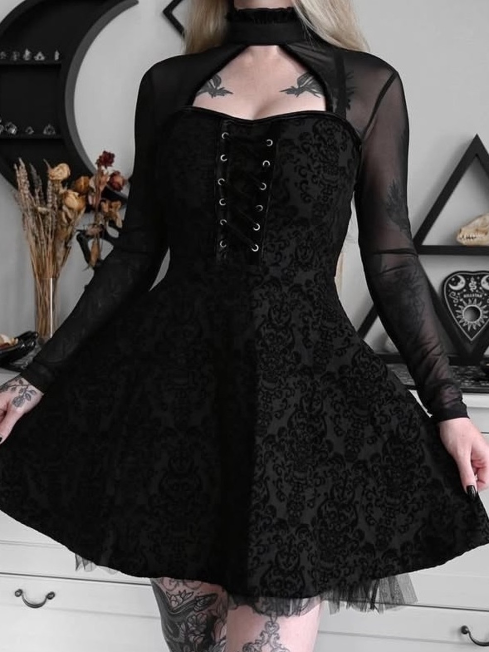 Killstar Annabelle Party Dress Womens Small